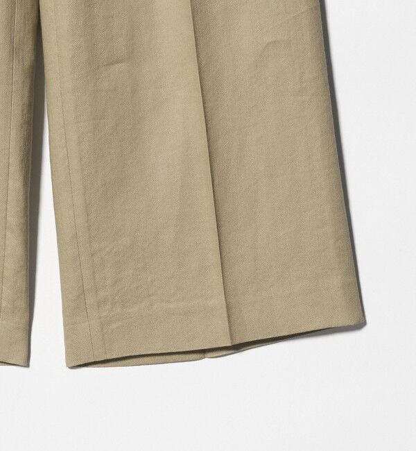 BEAUTY&YOUTH UNITED ARROWS「麻ブレンド マーベルト ワイドパンツ UVカット」|チノ|