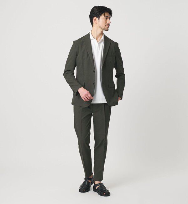 BEAUTY&YOUTH UNITED ARROWS「【WEB限定 WARDROBE SMART】ライト オックスフォード セットアップ/ジャケット＆イージーパンツ」|スーツ|OLIVE