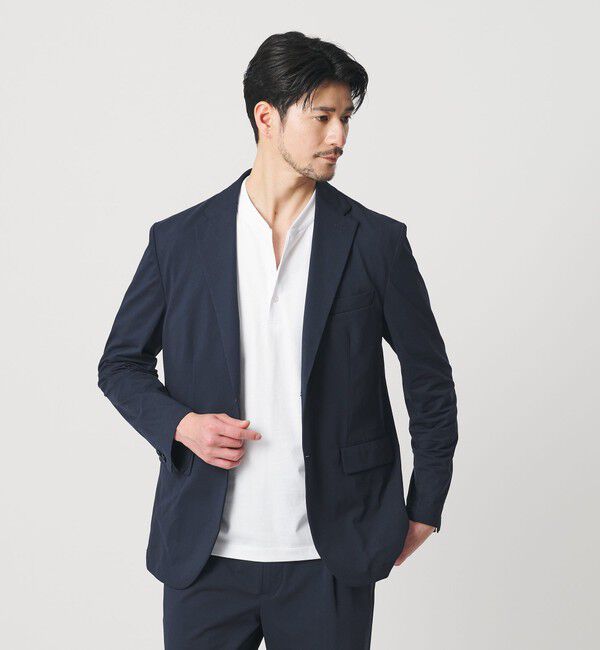 BEAUTY&YOUTH UNITED ARROWS「【WEB限定 WARDROBE SMART】カルゼジャージ コンフォート セットアップ/ジャケット＆イージーパンツ」|スーツ|