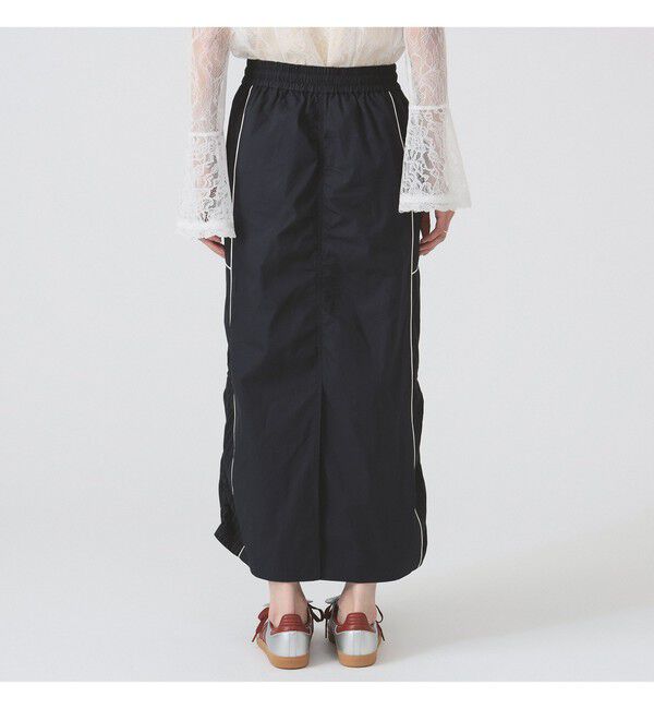 Ray BEAMS 「ストライプ キリカエ トラックスカート」|スカート|