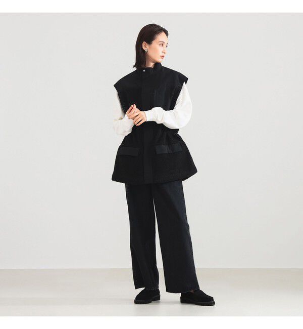 Demi-Luxe BEAMS 「VACHEMENT / タフタ ボア ベスト」|ダウン|