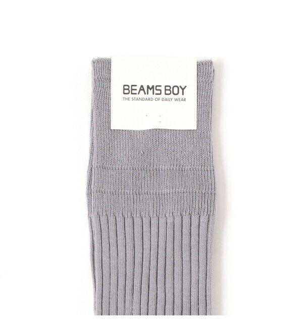 BEAMSBOY「ミリタリー リブ ロング」|ソックス|