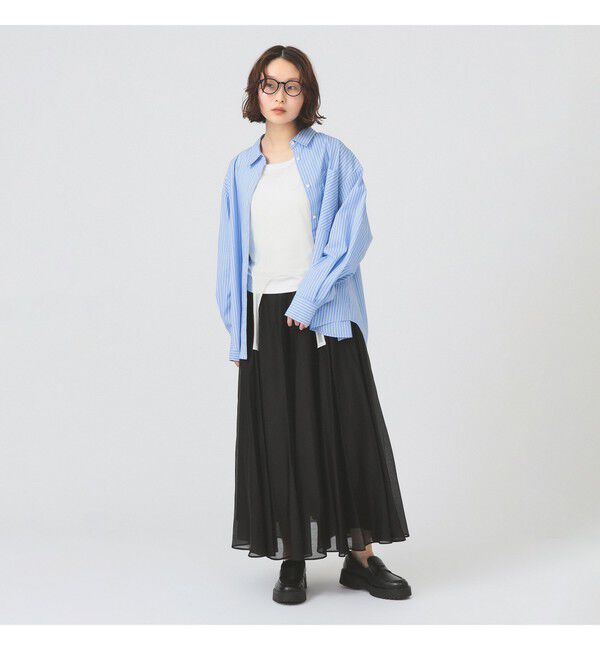 Ray BEAMS 「シアー エアリー フレア スカート」|スカート|