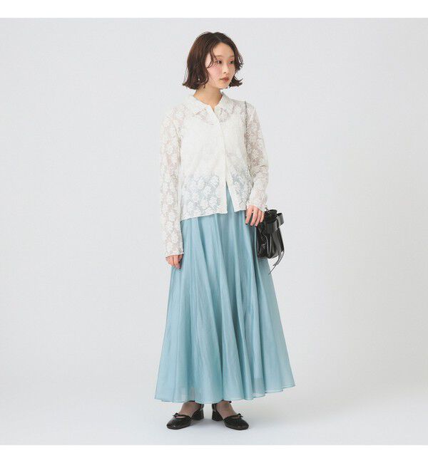 Ray BEAMS 「シアー エアリー フレア スカート」|スカート|