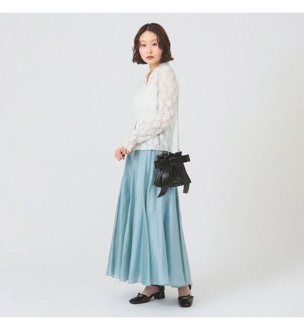 Ray BEAMS 「シアー エアリー フレア スカート」|スカート|