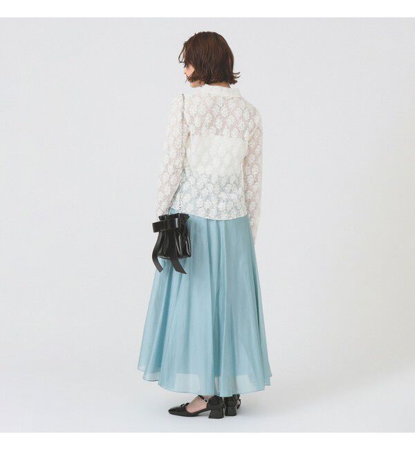 Ray BEAMS 「シアー エアリー フレア スカート」|スカート|