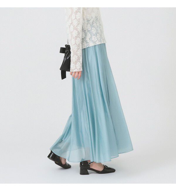 Ray BEAMS 「シアー エアリー フレア スカート」|スカート|