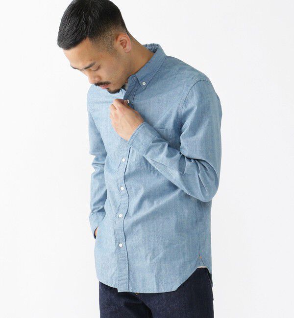 BEAMS PLUS「BEAMS PLUS / シャンブレー ボタンダウン シャツ」|シャツ・ブラウス|