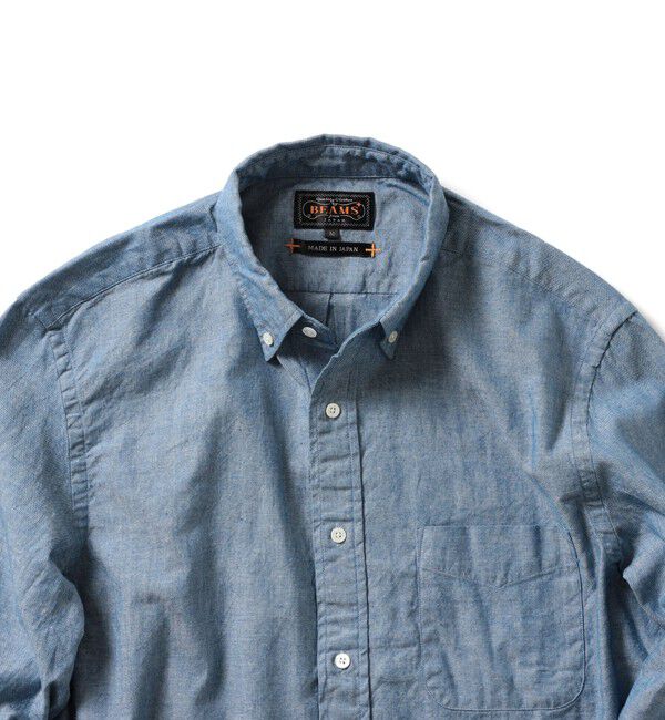 BEAMS PLUS「BEAMS PLUS / シャンブレー ボタンダウン シャツ」|シャツ・ブラウス|