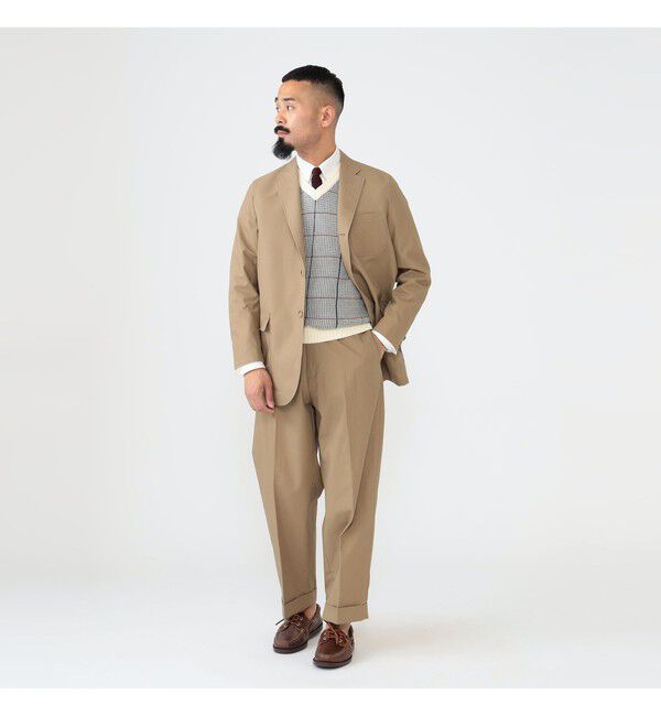 BEAMS PLUS「BEAMS PLUS / 3B Box-Fit Jacket High Density Cotton」|テーラードジャケット|