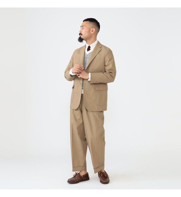 BEAMS PLUS「BEAMS PLUS / 3B Box-Fit Jacket High Density Cotton」|テーラードジャケット|
