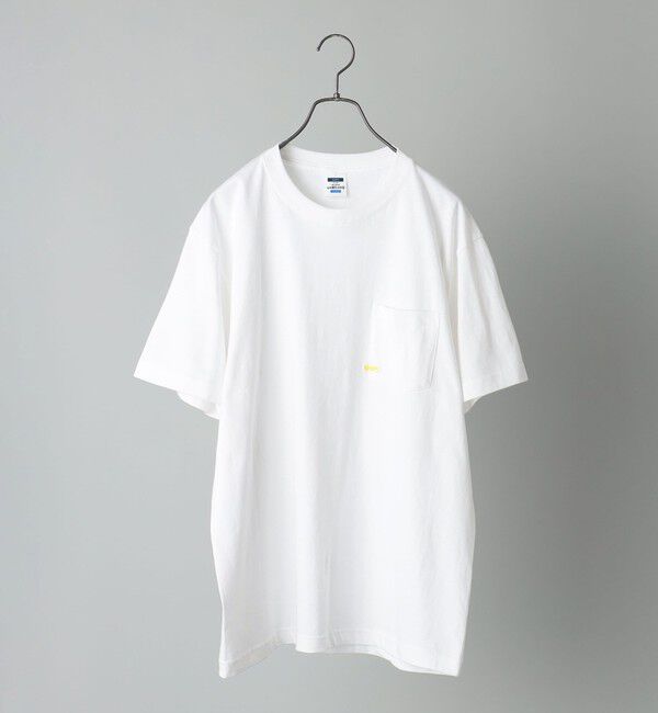 SHIPS「【WEB限定】SHIPS: マイクロ SHIPSロゴ ポケット Tシャツ」|Tシャツ・カットソー|