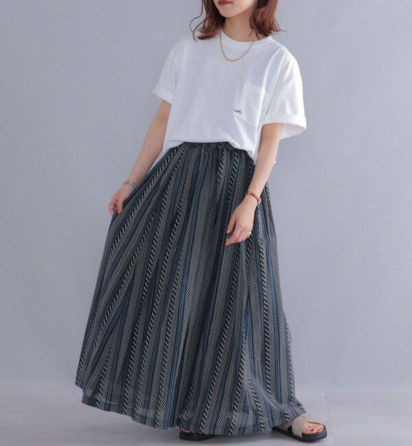 SHIPS「【WEB限定】SHIPS: マイクロ SHIPSロゴ ポケット Tシャツ」|Tシャツ・カットソー|オフホワイト