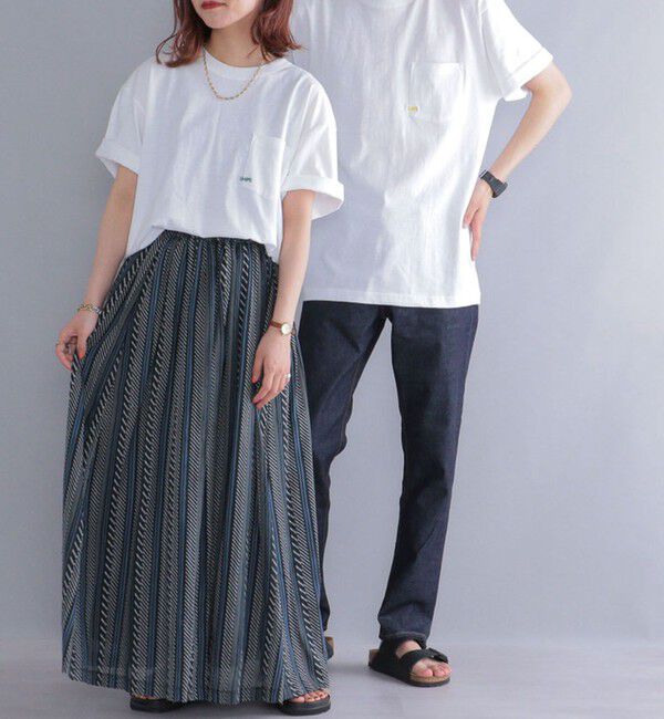 SHIPS「【WEB限定】SHIPS: マイクロ SHIPSロゴ ポケット Tシャツ」|Tシャツ・カットソー|