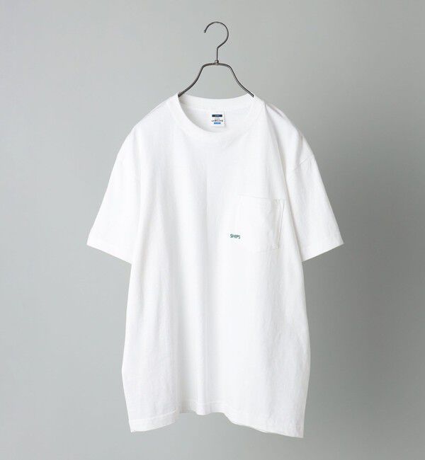 SHIPS「【WEB限定】SHIPS: マイクロ SHIPSロゴ ポケット Tシャツ」|Tシャツ・カットソー|