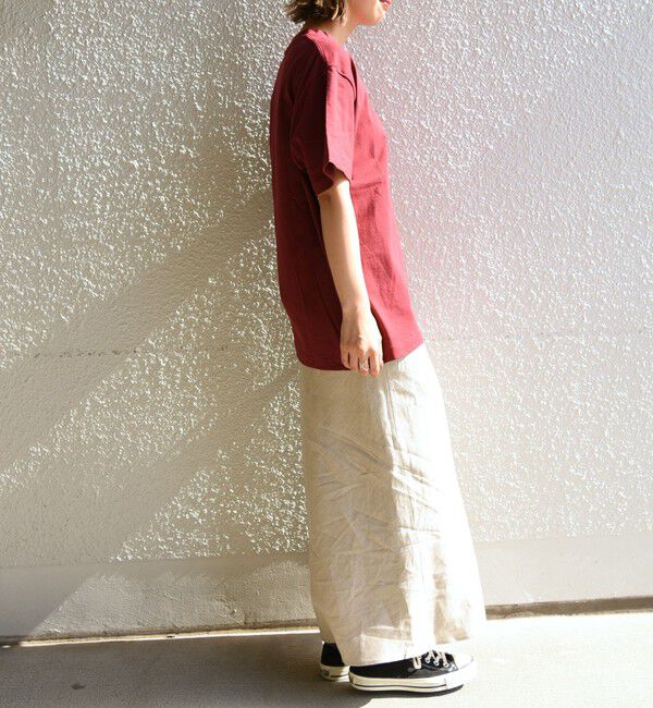 SHIPS「【WEB限定】SHIPS: マイクロ SHIPSロゴ ポケット Tシャツ」|Tシャツ・カットソー|