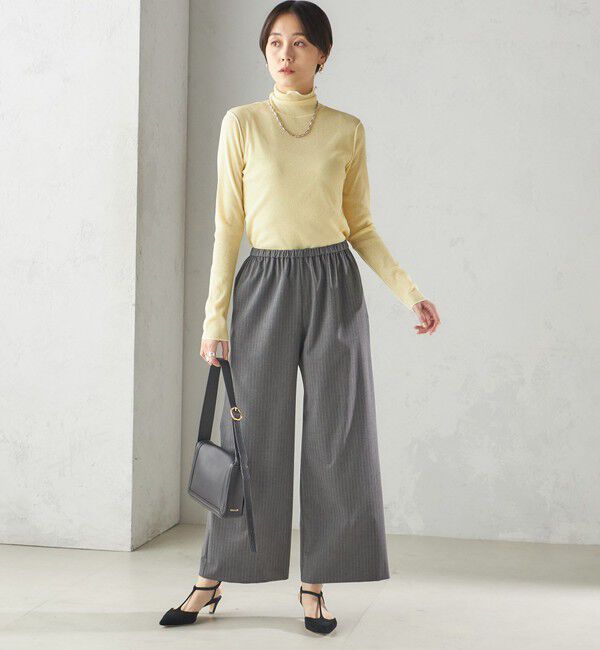 SHIPS for women「〈手洗い可能〉ドライタッチ リブ タートル」|Tシャツ・カットソー|