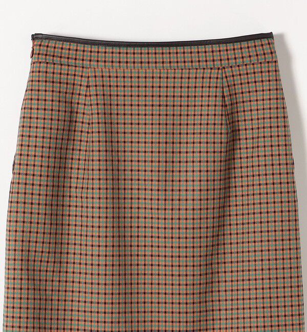 SHIPS any「SHIPS any:〈ウォッシャブル〉チェック スティック ミディ スカート」|タイト|