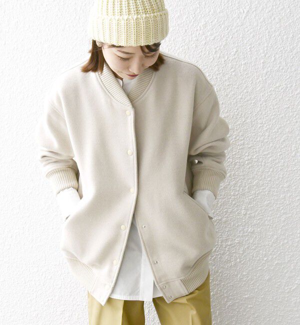 SHIPS any「【WEB限定】SHIPS any: バーシティ ジャケット 25AW」|ブルゾン・スタジャン|