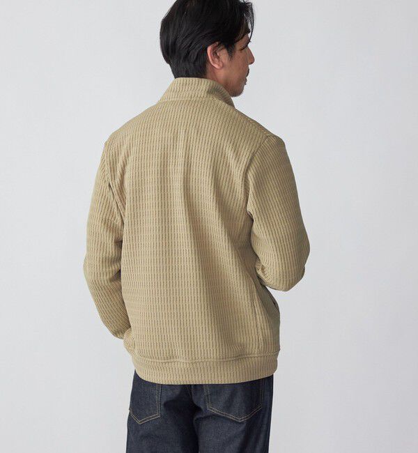 SHIPS「SHIPS: クォーター ゲージ ハイジップ スタンドブルゾン カーディガン」|カーディガン|