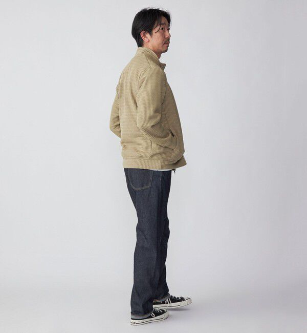 SHIPS「SHIPS: クォーター ゲージ ハイジップ スタンドブルゾン カーディガン」|カーディガン|