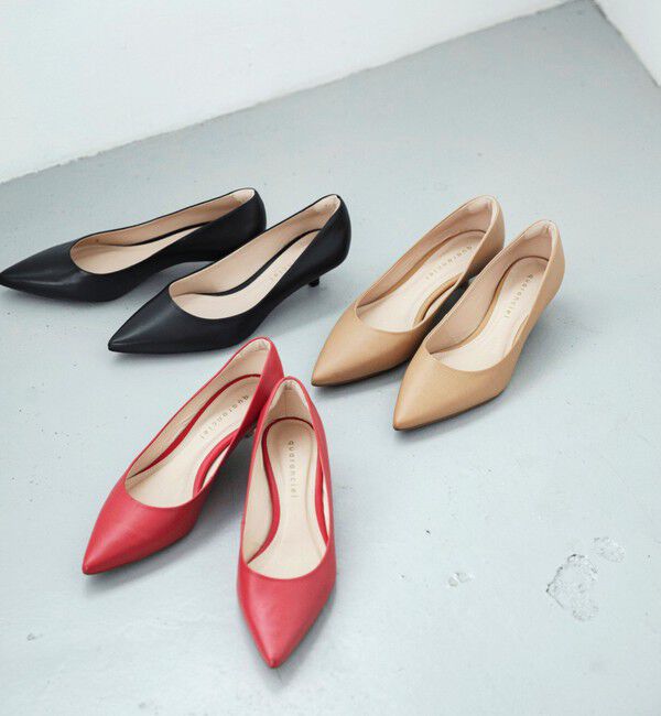 quaranciel「quaranciel: レザー ヒール パンプス」|パンプス|