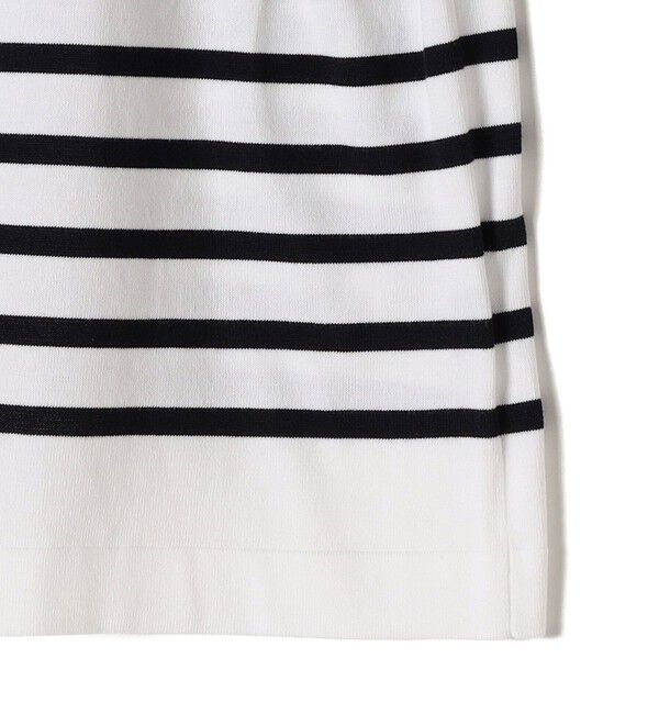 SHIPS for women「SHIPS Primary Navy Label:〈手洗い可能〉スヴィン ボーダー ボートネック ニット」|ニット・セーター|