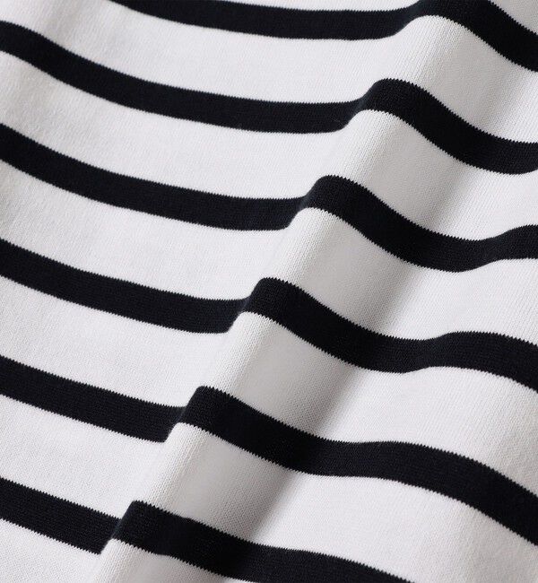 SHIPS for women「SHIPS Primary Navy Label:〈手洗い可能〉スヴィン ボーダー ボートネック ニット」|ニット・セーター|