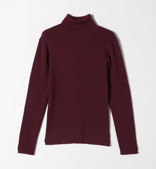 quaranciel「quaranciel:〈手洗い可能〉コットン タートルネック リブ ニット」|ニット・セーター|
