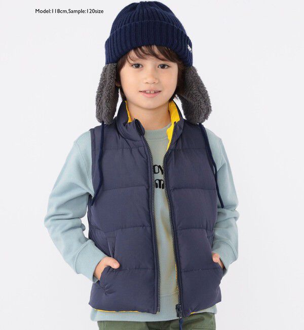 SHIPS KIDS「SHIPS KIDS:100～130cm / リサイクル ダウン ベスト」|ダウンベスト・ベスト|