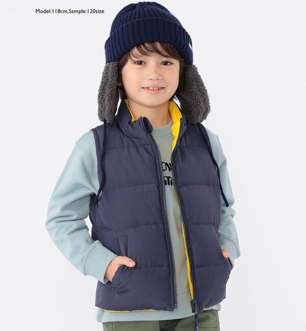 SHIPS KIDS「SHIPS KIDS:100～130cm / リサイクル ダウン ベスト」|ダウンベスト・ベスト|