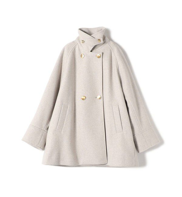 SHIPS for women「【WEB限定】〈手洗い可能〉ウール ライク ジャージー メルトン 2WAY Pコート」|ピーコート|