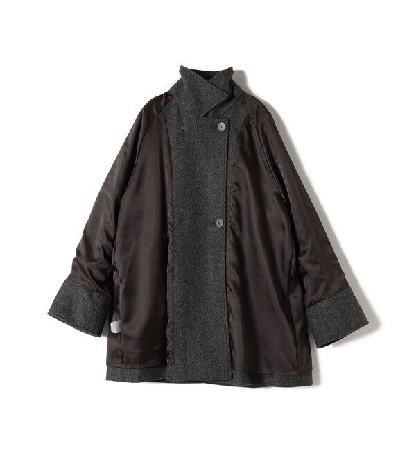 SHIPS for women「【WEB限定】〈手洗い可能〉ウール ライク ジャージー メルトン 2WAY Pコート」|ピーコート|