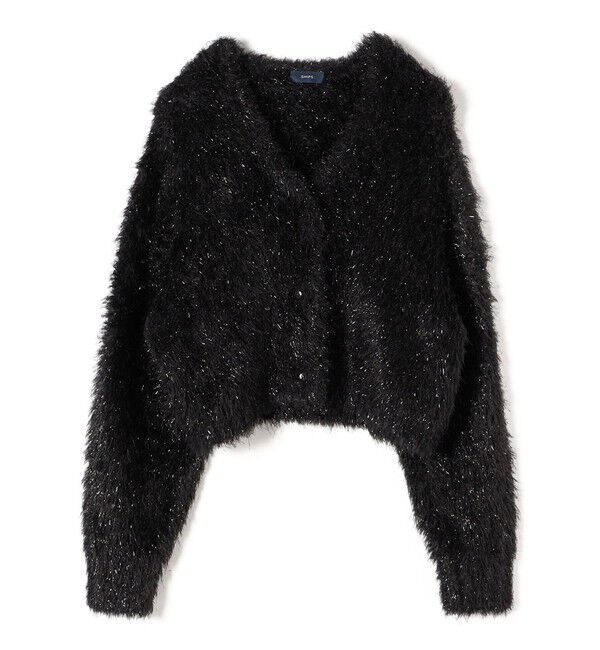 SHIPS for women「〈手洗い可能〉ラメ ショート カーディガン ◇」|カーディガン|