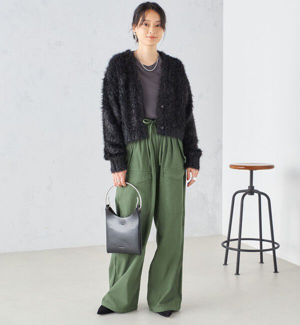 SHIPS for women「〈手洗い可能〉ラメ ショート カーディガン ◇」|カーディガン|