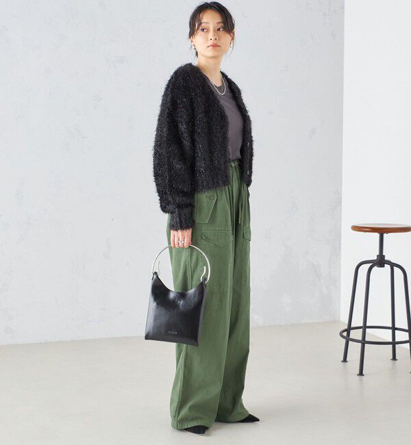 SHIPS for women「〈手洗い可能〉ラメ ショート カーディガン ◇」|カーディガン|