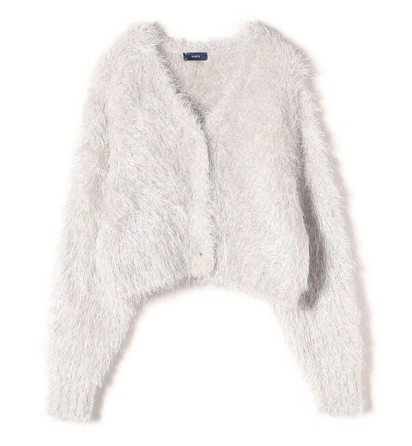 SHIPS for women「〈手洗い可能〉ラメ ショート カーディガン ◇」|カーディガン|