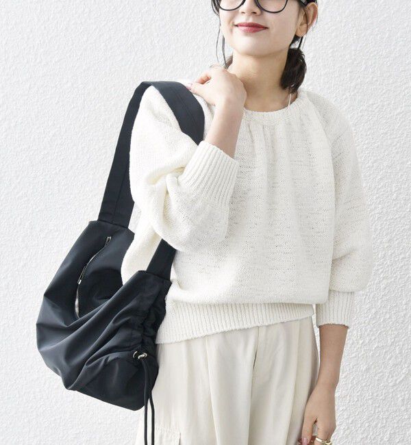 SHIPS any「SHIPS any:〈手洗い可能〉テープヤーン バックリボン ニット プルオーバー」|ニット・セーター|