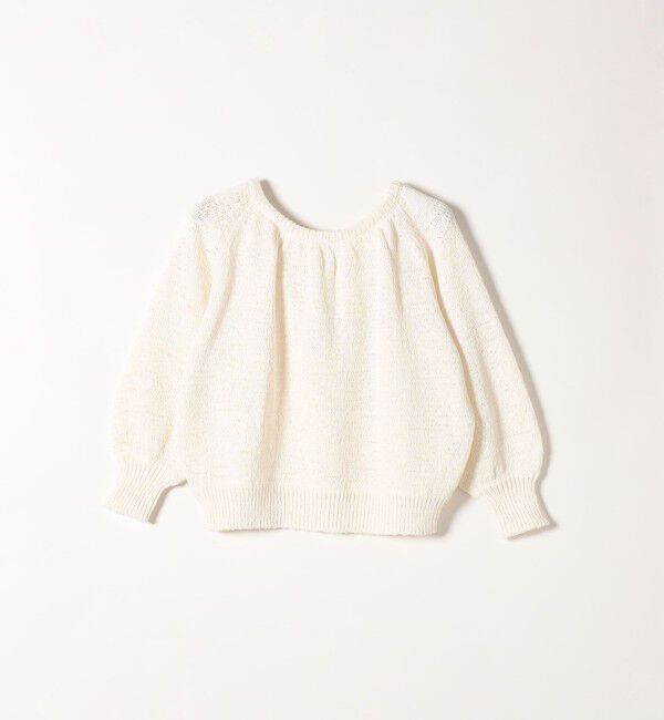 SHIPS any「SHIPS any:〈手洗い可能〉テープヤーン バックリボン ニット プルオーバー」|ニット・セーター|