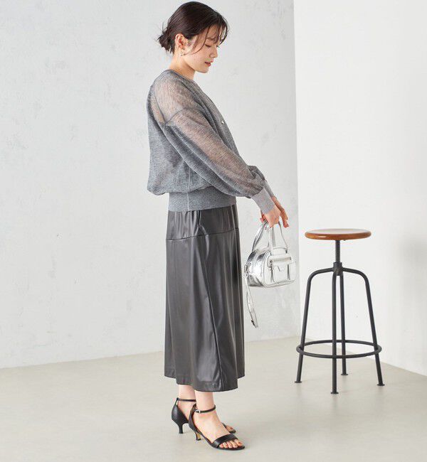 SHIPS for women「〈手洗い可能〉シアー ラメ クルーネック プルオーバー 24SS ◇」|ニット・セーター|