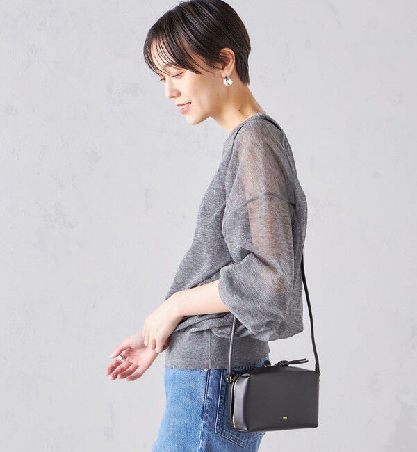 SHIPS for women「〈手洗い可能〉シアー ラメ クルーネック プルオーバー 24SS ◇」|ニット・セーター|