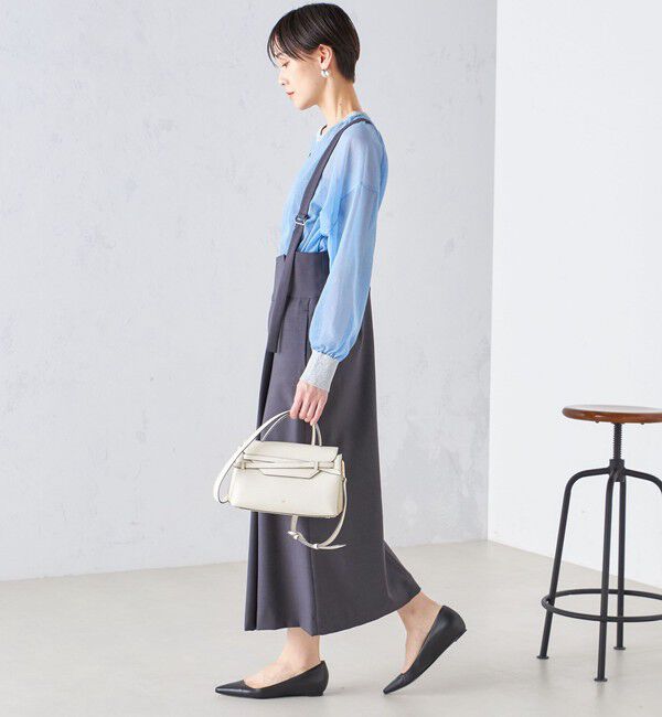 SHIPS for women「〈手洗い可能〉シアー ラメ クルーネック プルオーバー 24SS ◇」|ニット・セーター|