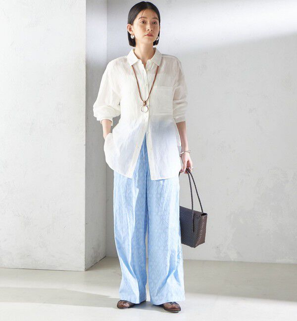 SHIPS for women「〈手洗い可能〉IMPERIAL LINEN オーバー シャツ」|シャツ・ブラウス|