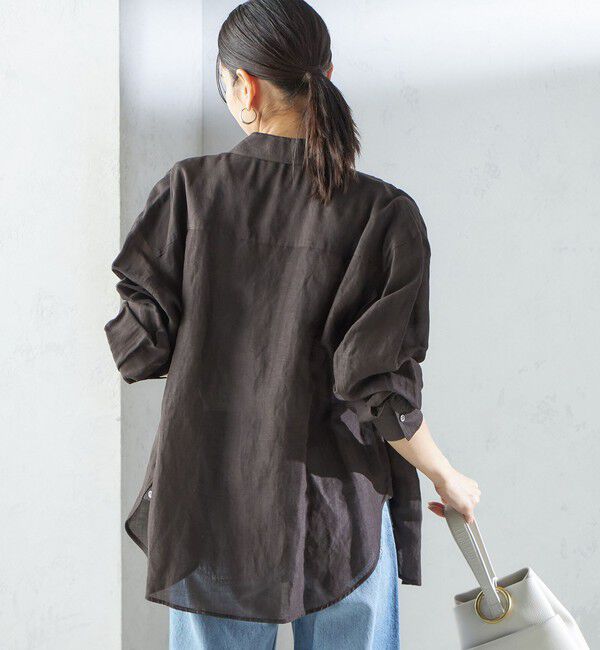 SHIPS for women「〈手洗い可能〉IMPERIAL LINEN オーバー シャツ」|シャツ・ブラウス|