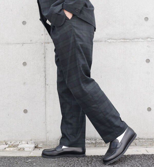 SHIPS any「SHIPS any: 〈接触冷感等〉ハイブリッドリネン 2タック パンツ (セットアップ対応)」|チノ|