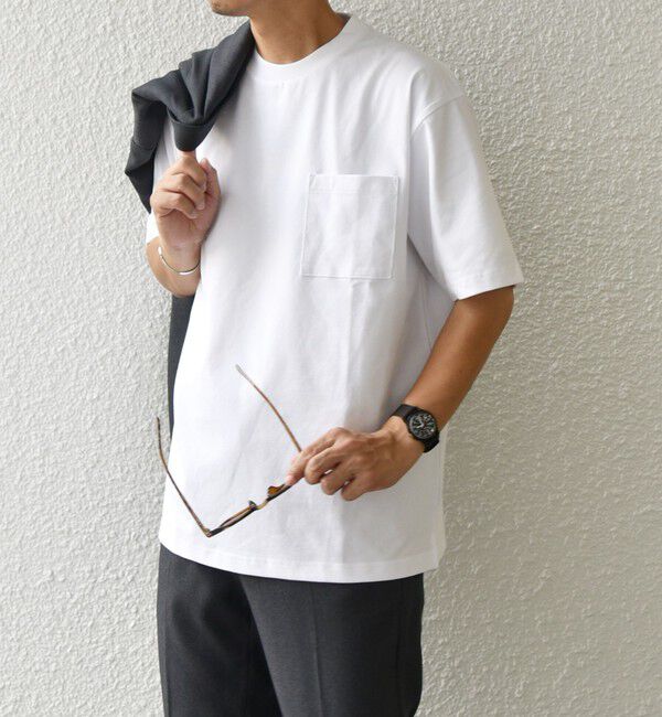 SHIPS any「SHIPS any:〈接触冷感/遮熱/UVカット機能等〉サマーファンクション ポケット Tシャツ 26SS◆」|Tシャツ・カットソー|