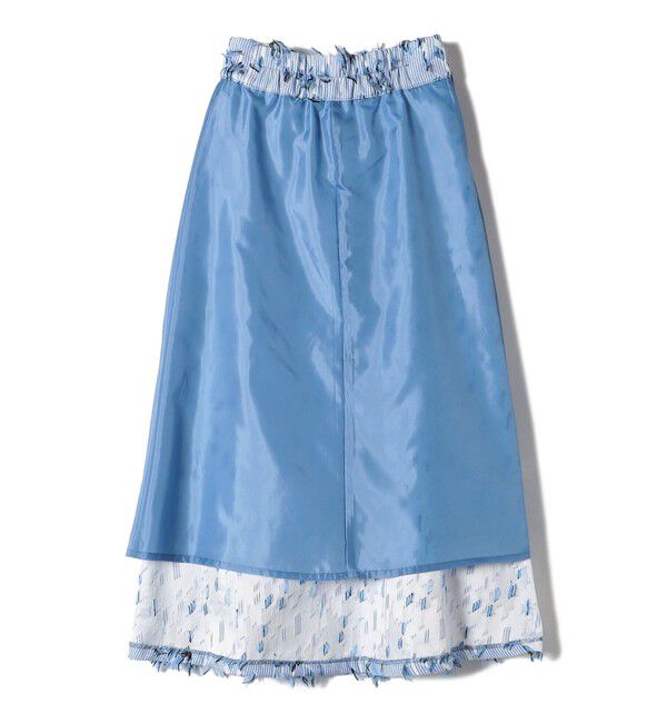SHIPS Colors 「SHIPS Colors:フリンジ ジャカード フレア スカート」|フレア|