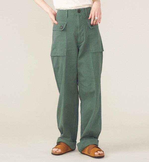 SHIPS for women「SHIPS NINE CASE:〈洗濯機可能〉ミリタリー パンツ ◇」|カーゴ|