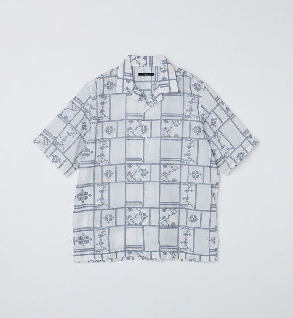 SHIPS「SHIPS: エンブロイダリー オープンカラー シャツ」|シャツ・ブラウス|