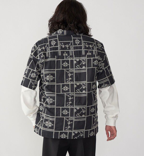 SHIPS「SHIPS: エンブロイダリー オープンカラー シャツ」|シャツ・ブラウス|